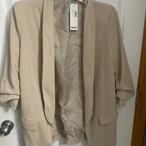 Beige blazer new with tags